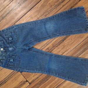 OshKosh B'gosh Blue Flare Jeans with Bow And Glitter Details
